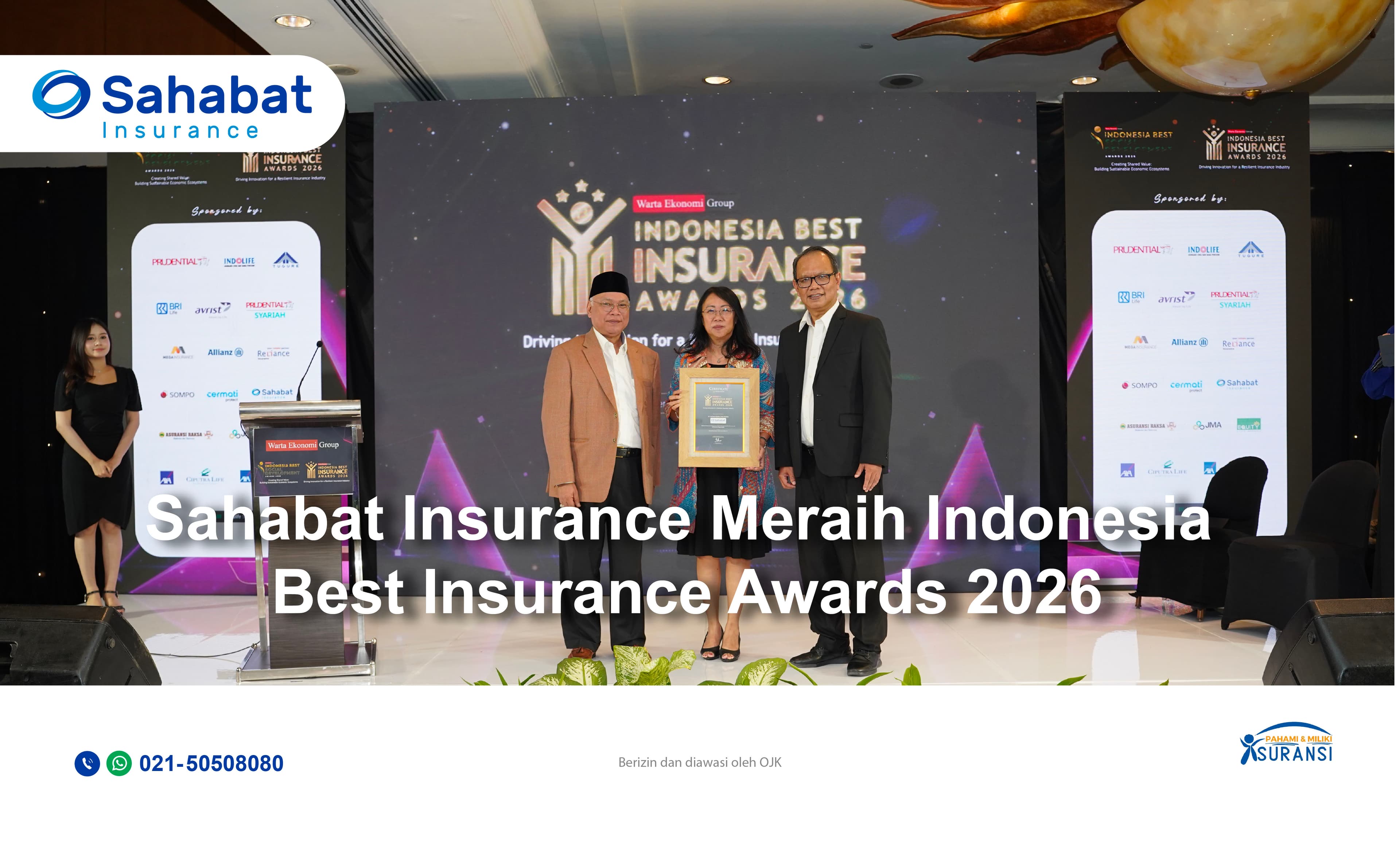 Sahabat Insurance raih Indonesia Best Insurance Award 2026