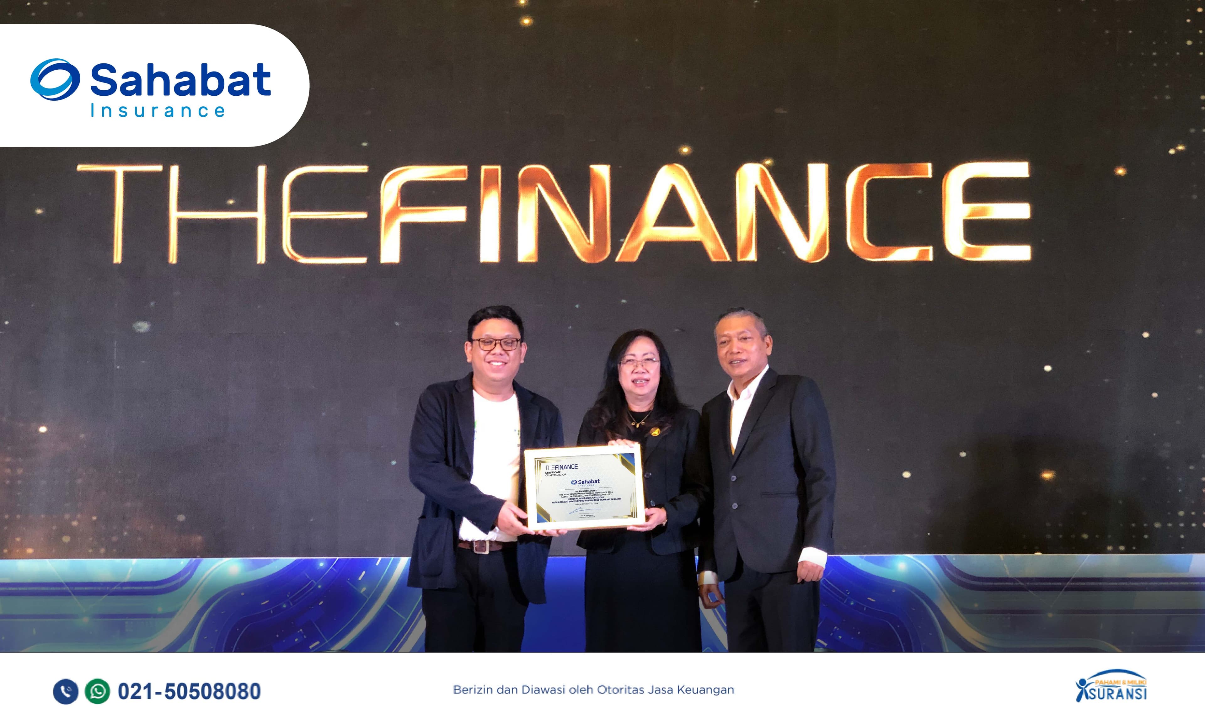 Sahabat Insurance Raih The Finance Award 2024