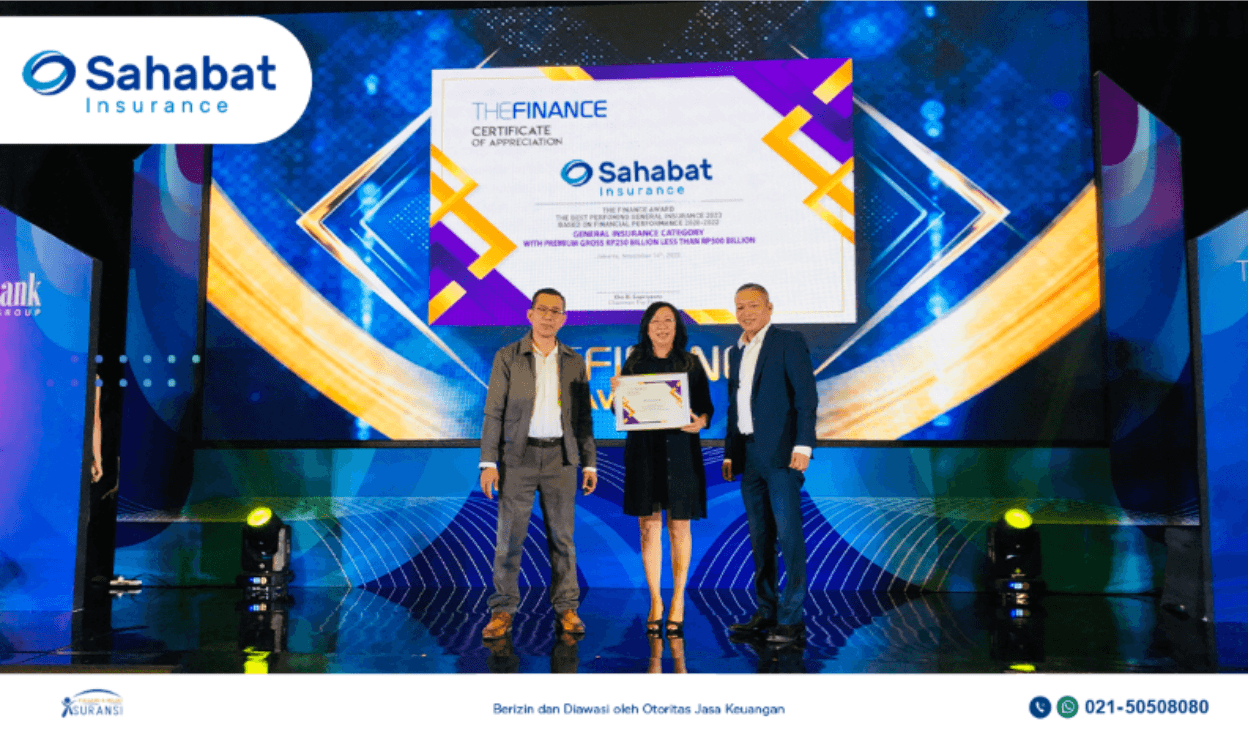 Sahabat Insurance Raih Best General Insurance 2023 dari The Finance